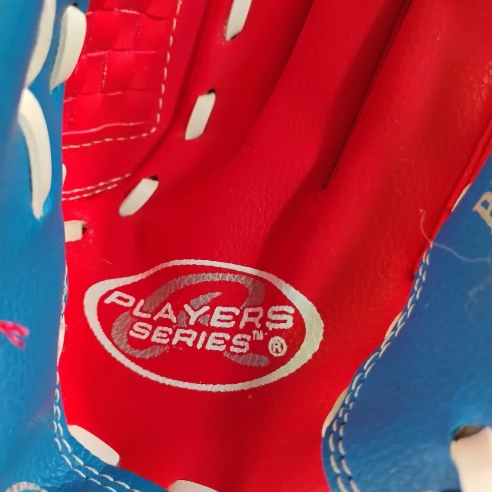 Rawlings Player Series Youth Red Blue Model: PL91SR Baseball Glove